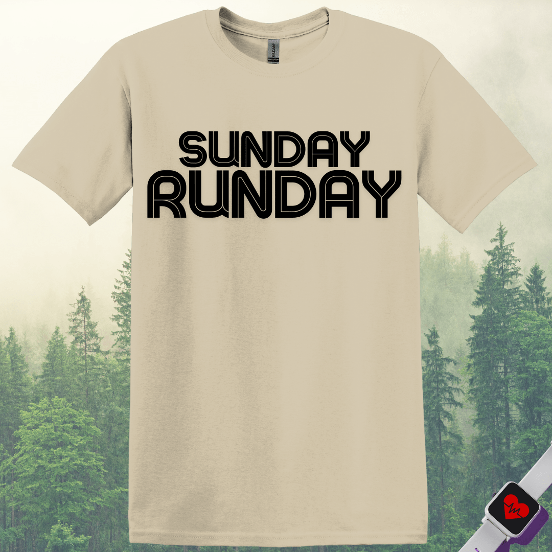 Printify T-Shirt Sand / S Sunday Run day T-Shirt