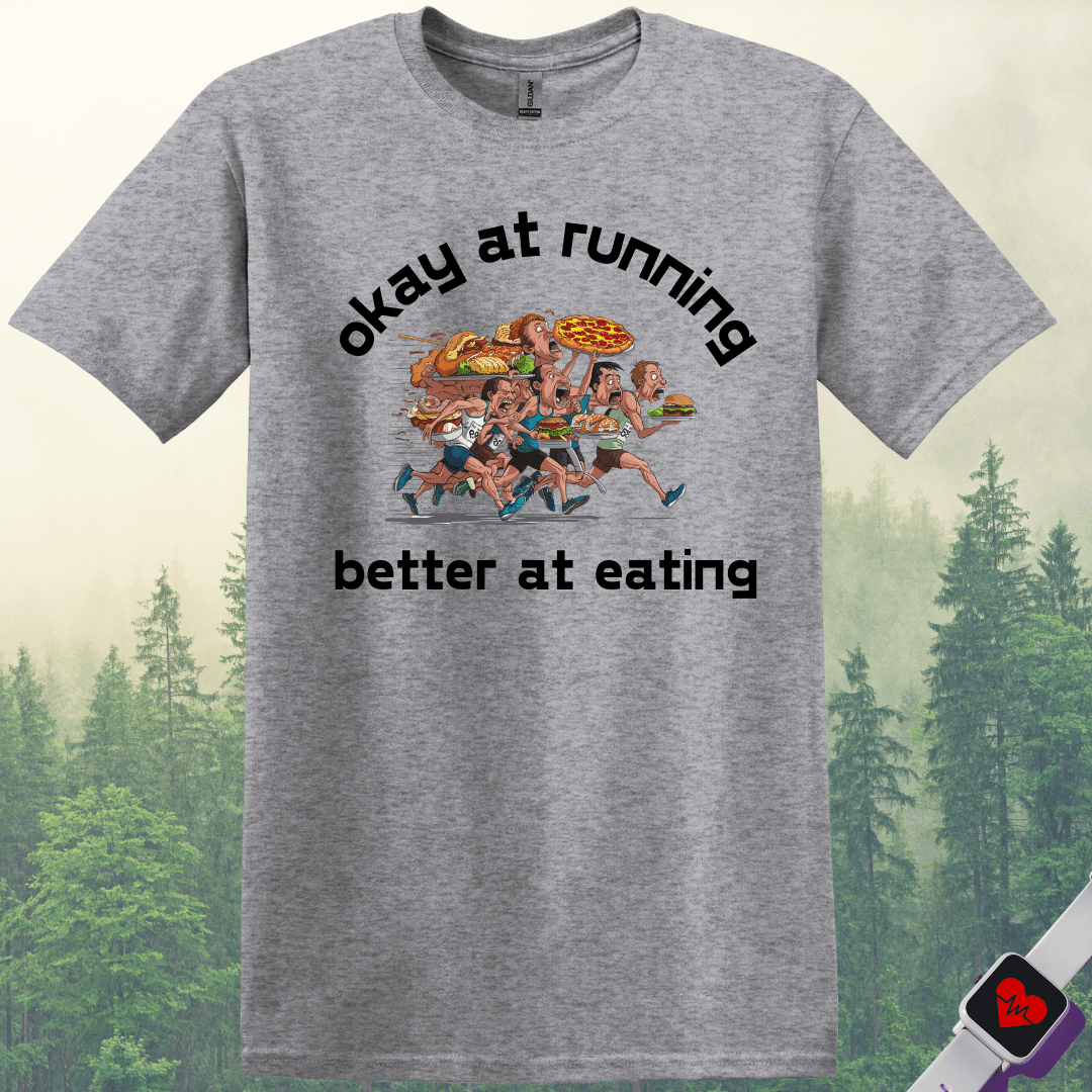 Printify T-Shirt Sport Grey / S Eating and Keep Running T-Shirt