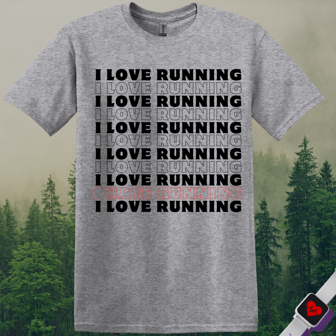 Printify T-Shirt Sport Grey / S I Love Running T-Shirt