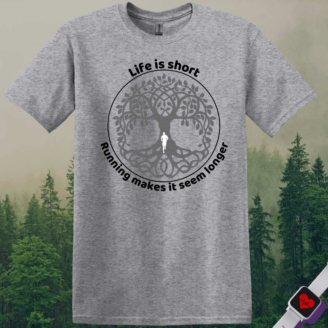 Printify T-Shirt Sport Grey / S Life Is Short Go Run T-Shirt