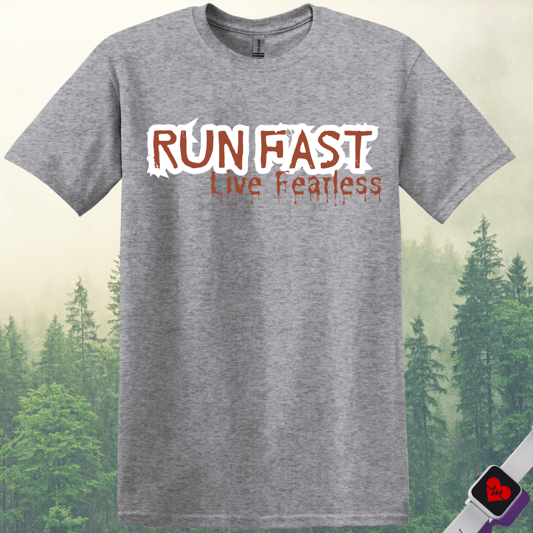 Printify T-Shirt Sport Grey / S Run Fast Live Fearless T-Shirt