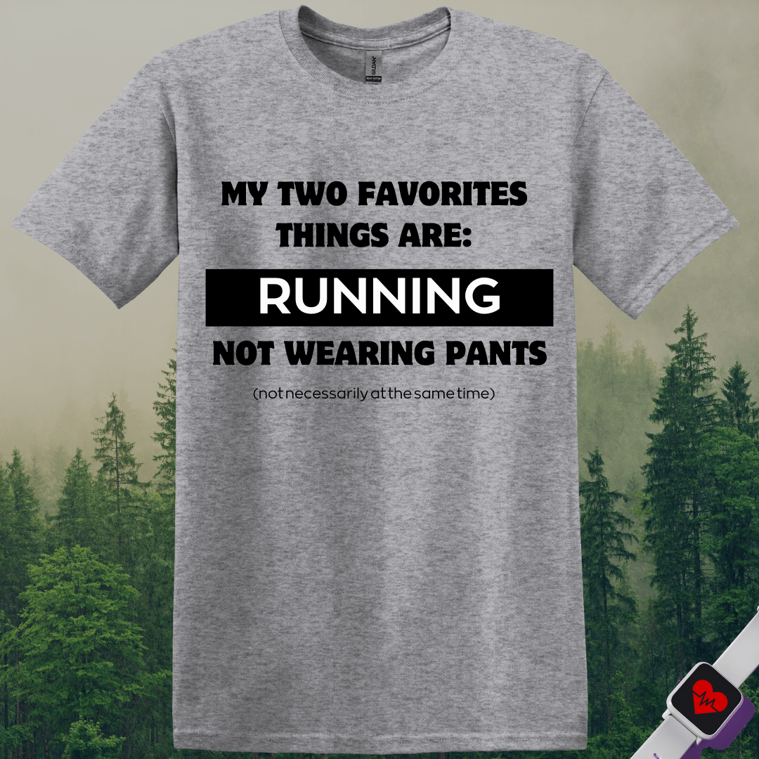 Printify T-Shirt Sport Grey / S Running & Not Wearing Pants T-Shirt