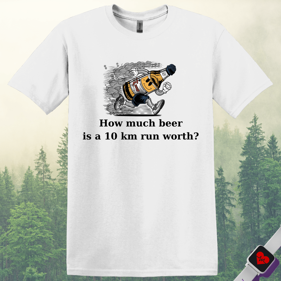 Printify T-Shirt White / S Drink Beer Run 10KM T-Shirt