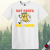 Printify T-Shirt White / S Eat Pasta Run Fasta T-Shirt