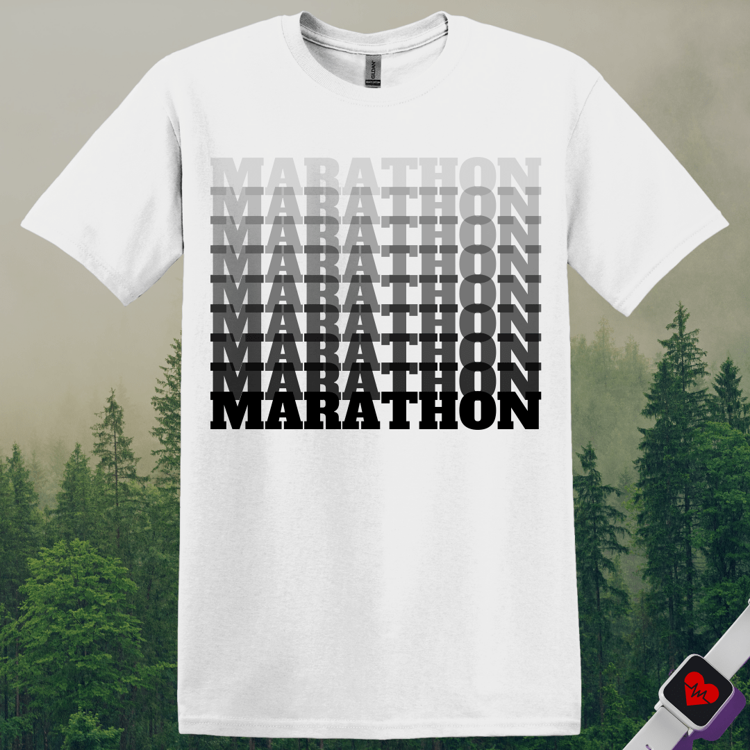 Printify T-Shirt White / S Marathon T-Shirt