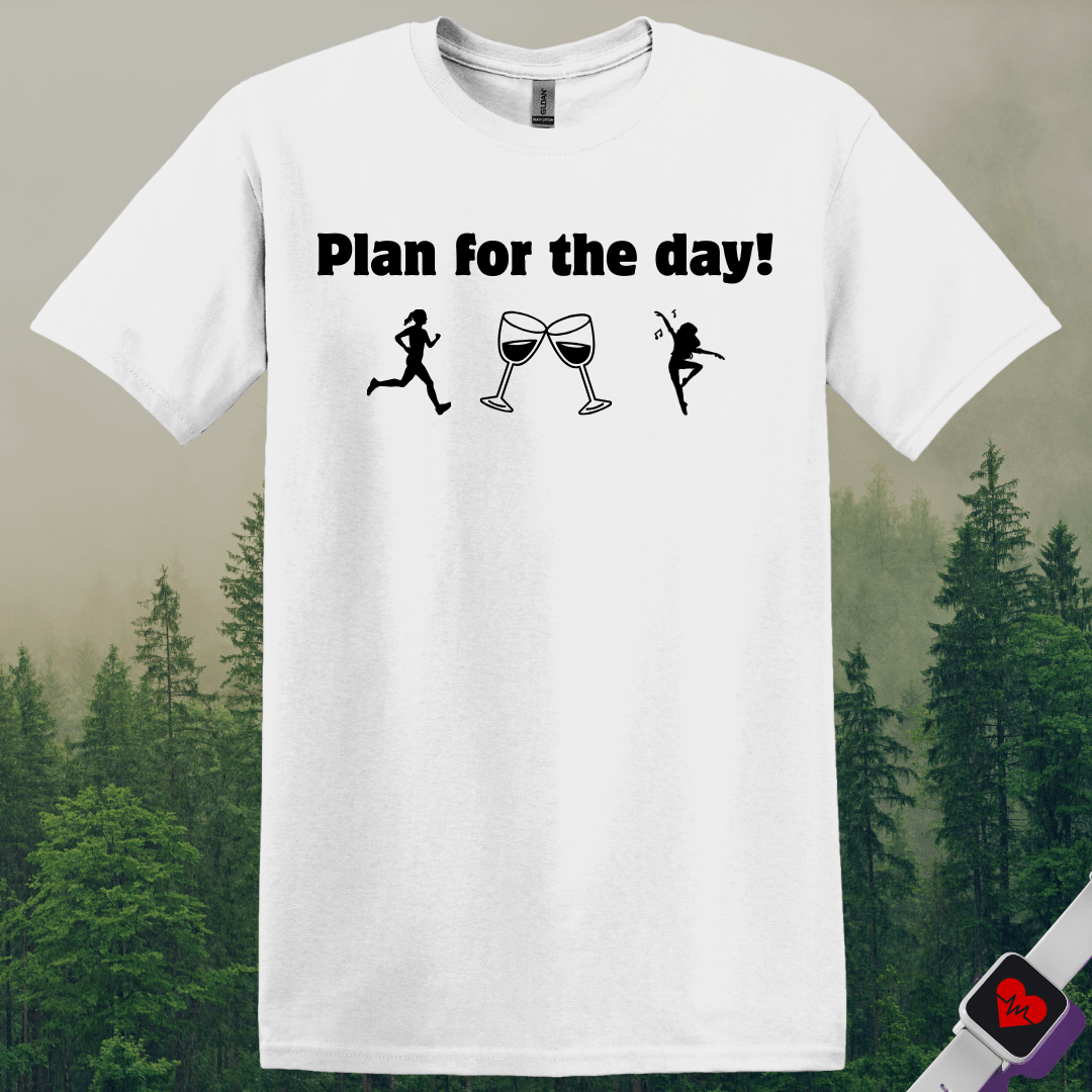 Printify T-Shirt White / S Plan For the Day T-Shirt