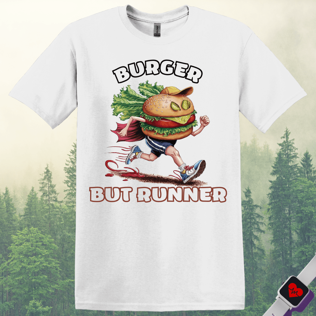 Printify T-Shirt White / S Runner Burger T-Shirt