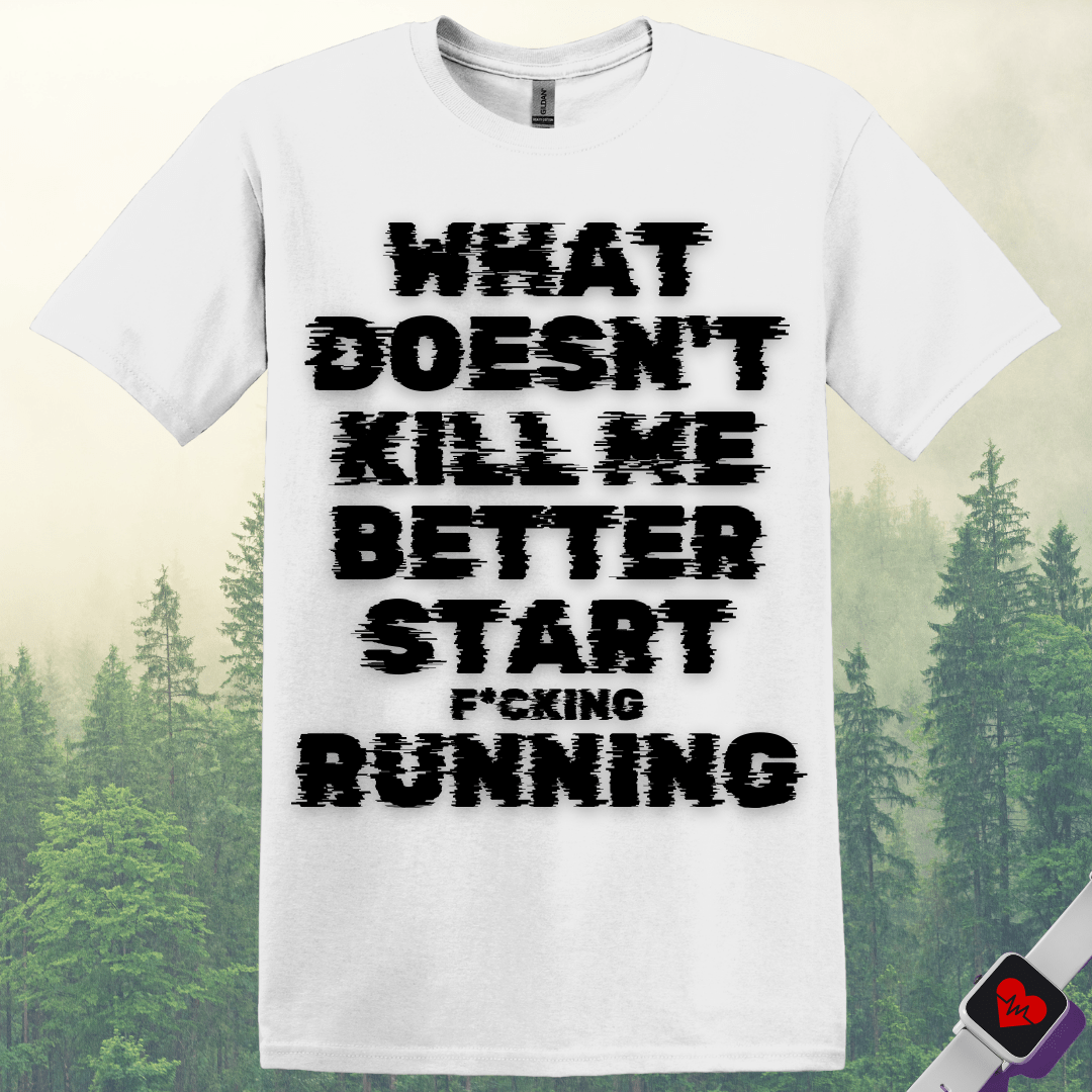 Printify T-Shirt White / S Start F*cking Running T-Shirt