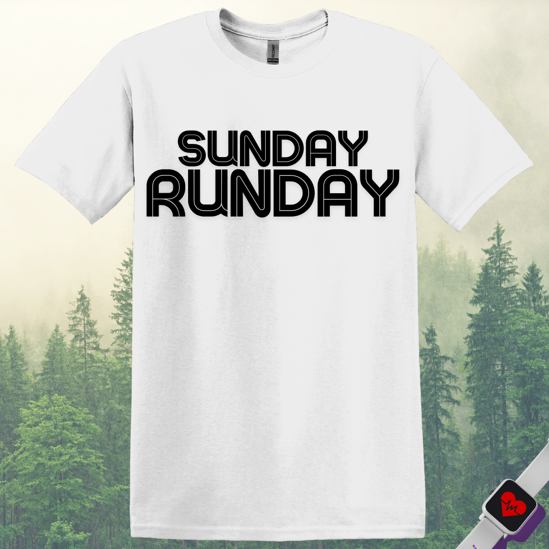 Printify T-Shirt White / S Sunday Run day T-Shirt