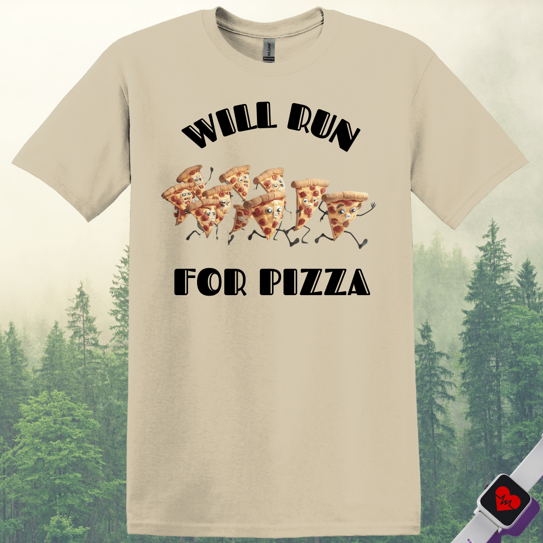 Printify T-Shirt Will Run For Pizza T-Shirt